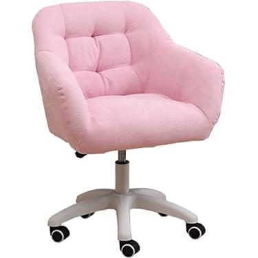 Imagem de SGeneE Cadeira de escritório giratória cadeira giratória cadeira de mesa ergonômica, cadeira de jogos, cadeira de sala de estar com apoios de braços para sala de estudo e conferência de escritório em