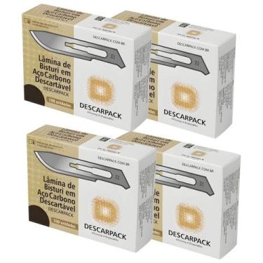 Imagem de Kit Com 400 Unidades Lamina De Bisturi Número 22 Descarpack