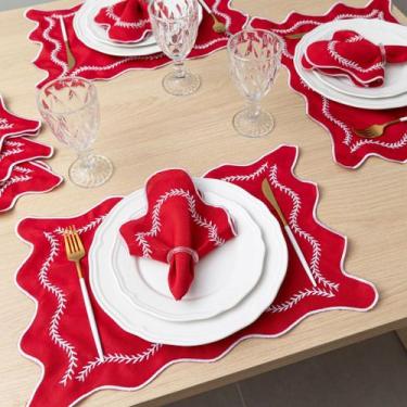 Imagem de Kit Jogo Americano Retangular Pçs Souplats Mesa De 6 Lugares Mesa Post