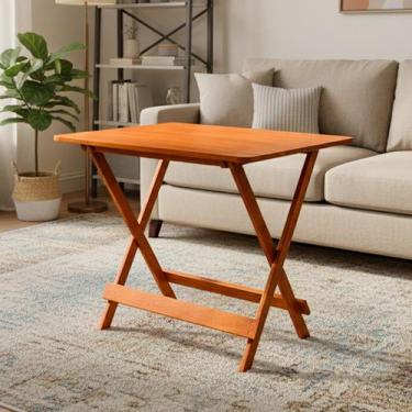 Imagem de Mesa de Madeira Maciça Dobrável 1 Metro Portátil Bar Restaurante - Map