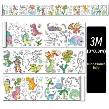 Imagem de Rolo De Desenho DIY Para Crianças, Papel Adesivo Colorido De 3M, Brinq