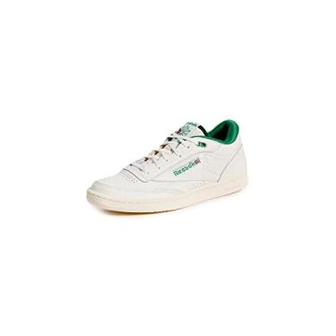 Imagem de Reebok Tênis masculino Club C Mid II, Giz/Verde/Branco Clássico, 42 BR
