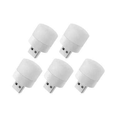 Imagem de Luz Noturna LED Portátil Branca Quente E Fria, Mini USB, Plugue EU, Lâ