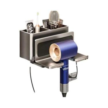 Imagem de Suporte De Parede Para Secador De Cabelo Dyson, Organizador De Banheir