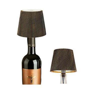 Imagem de Lâmpada LED Portátil Sem Fio Para Garrafa De Vinho Com Controle Por To