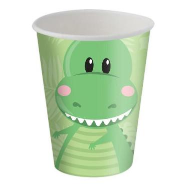 Imagem de Copos Descartáveis de Papel para Aniversário Comemoração - Dino Baby -