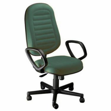Imagem de Cadeira Presidente Gomada Com Braços Linha Blenda Verde