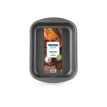 Imagem de Assadeira Funda Alumínio 34cm Silicone  Grafite Tramontina