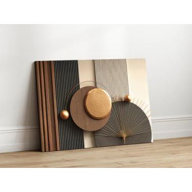 Imagem de Quadros Decorativos para Sala Quarto Geometrico 3d Arte 40x60 Linha Pr