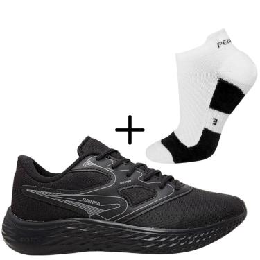 Imagem de Kit 01 Tênis De Corrida Rainha Star Caminhada Esportivo+ 01 Meia Penalty Esportiva Movimento