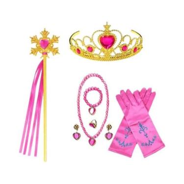 Imagem de Coroa De Cabelo Sintético Da Princesa Elsa Anna Do Frozen 2, Acessório