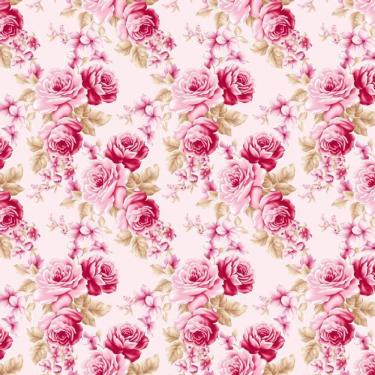 Imagem de Papel De Parede Rosas Vermelhas Adesivo Sala Quarto Cozinha