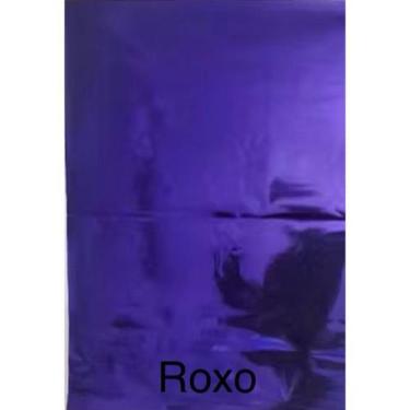 Imagem de 100 embalagem de ovo de pascoa colorida 50x70 Folha laminada:Roxo - oe