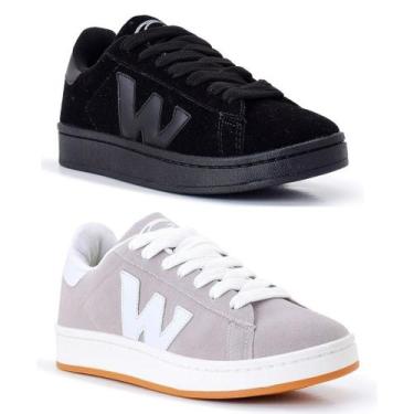Imagem de Kit 2 Tênis Casual Unissex Streetwear Confortável Promoção - W-Box, 43
