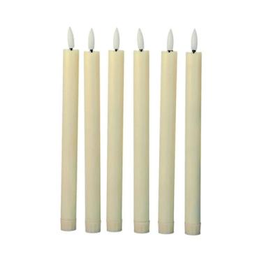 Imagem de Velas LED Cintilantes Sem Chama Com Luz Amarela Quente, 3 Ou 6 Peças, 