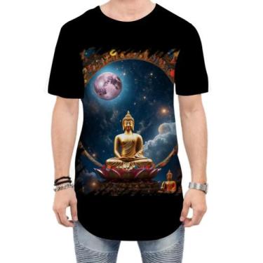 Imagem de Camiseta Longline Buda Universo Lótus Imortalidade 7 - Kasubeck Store®