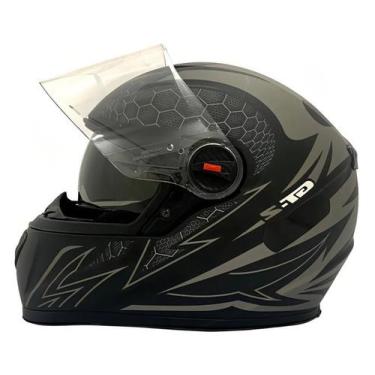 Imagem de Capacete Moto Fechado FW3 Modelo GTX 2 Com Óculos Interno, Preto Fosco