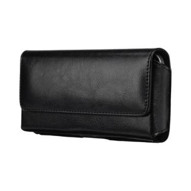 Imagem de Capa Universal De Couro Para Celular Com Clipe De Cinto Para iPhone 17
