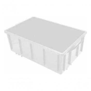 Imagem de Caixa Plástica com Tampa Kit 3 39 e 5L para Organização Multiuso em Branco e Preto Higi...