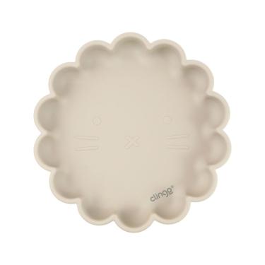 Imagem de Prato Infantil de Silicone Leão Fendi com Ventosa Design Seguro sem Pontas Atóxico Clingo