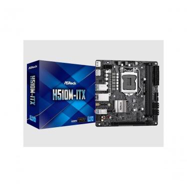 Imagem de Placa-mãe H510M-ITX Mini ITX LGA1200 com 2x DDR4 Até 64GB Pcie 4.0 X16 M.2 SATA e NVME HDMI DP USB 3.2 e 2.0 Asrock