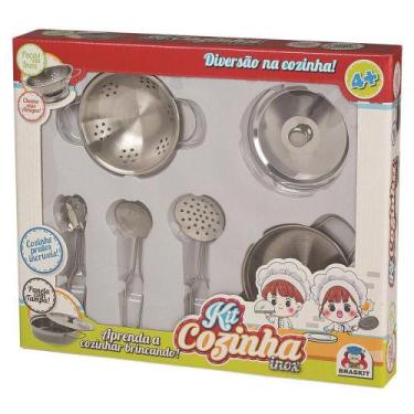 Imagem de Kit Cozinha Inox Escorredor 890-2 - Braskit