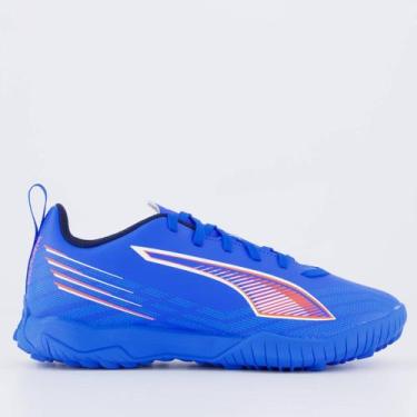 Imagem de Chuteira Puma Ultra 6 Play TT Society Juvenil Azul, 35