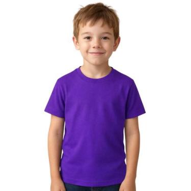 Imagem de Camiseta Infantil Menina E Menino Básica 100% Algodão Premium Confortá
