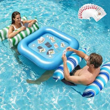 Imagem de Flutuadores para Piscina Jasonwell 2 Unidades com Rede de Tecido e Mes
