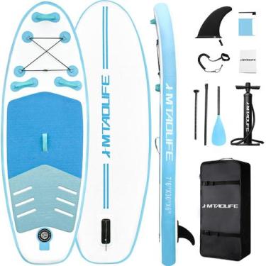 Imagem de Prancha de Stand Up Paddle Inflável Hmtaolife 7,6'' para Crianças