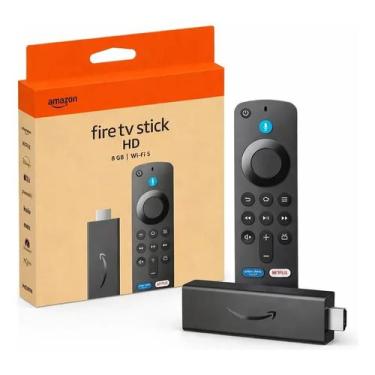 Imagem de AMAZON FIRE TV STICK FIRE TV HD 2024 S3l46N PRETO COM ALEXA INTEGRADA