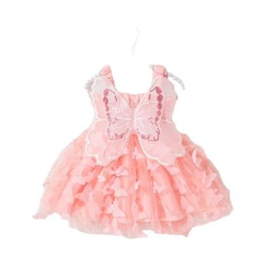 Imagem de Vestido Estilo Princesa Para Bebê Menina, Roupas Com Suspensório De Bo