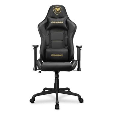 Imagem de Cadeira Gamer Cougar Armor Elite Royal Até 120Kg 2D Preto e Dourada - 