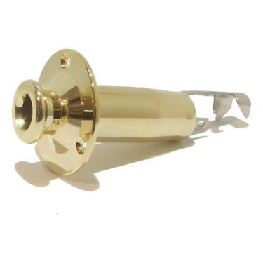 Imagem de Jack Violão Cilindrico Roldana Endpin Lj30gd Dourado Estereo - Artec