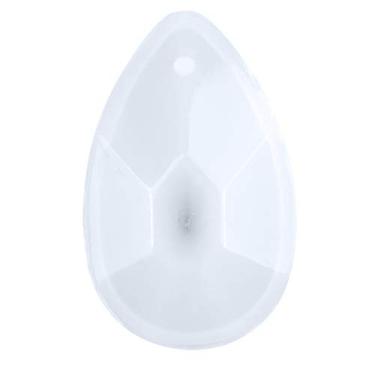 Imagem de FUNSHOWCASE Bandejas de molde de silicone com corte de pera para artesanato, epóxi de resina, sabão, fabricação de joias, com furo