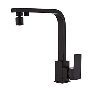 Imagem de Pkfinrd Torneiras de cozinha de 3 vias para torneiras de pia com filtro de água quente e fria, torneira de cozinha de latão com filtro multimodo