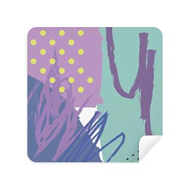 Imagem de Pano de limpeza Happy Abstract Plants Art Pattern Glasses Cleaning Cloth Phone Screen Cleaner Suede Fabric 2 peças