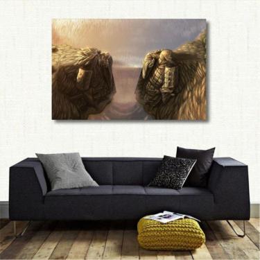 Imagem de Quadro decorativo Naruto - Vale do Fim - Tela em Tecido