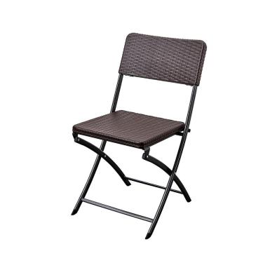 Imagem de Cadeira Dobrável Estampa Rattan Marrom Klimber