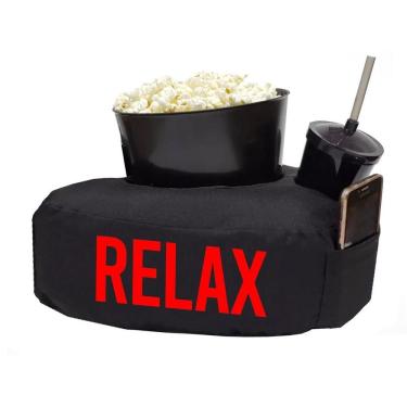 Imagem de Kit Almofada Relax Com Balde De Pipoca Copo Para Refri