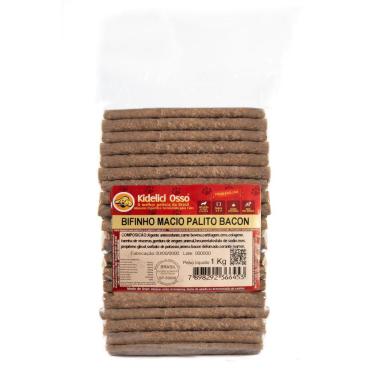Imagem de Bifinho Macio Palito - Kidelici Osso - Sabor Bacon - 1 Kg