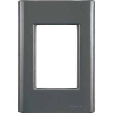 Imagem de Placa 3 Postos 4x2 Tramontina Giz Grafite Tramontina