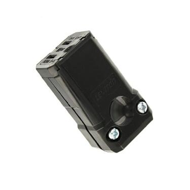 Imagem de Leviton 5259-VBM 15 Amp, 125 Volt, Conector, Lâmina Reta, Grau Industrial, Aterramento, Python, Preto