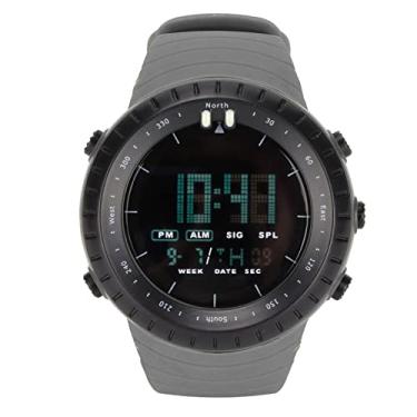 Imagem de Relógio esportivo digital, relógio de pulso à prova d'água de rosto grande, tela de luz de fundo LCD de fácil leitura cronômetro despertador militar, relógio de pulso fitness(2#)