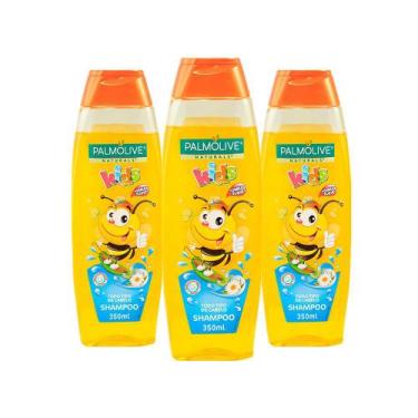 Imagem de Kit 3 Und Shampoo Palmolive Kids Hidratante Todos Tipos Cabelos 350ml