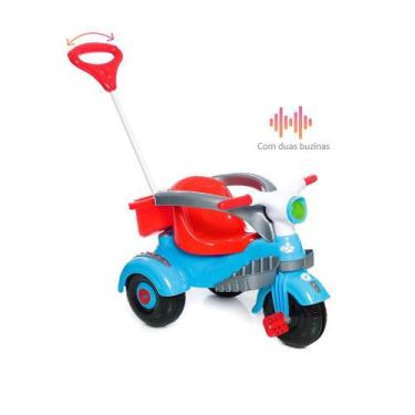 Motoca Infantil Clássica Azul com Pedal - CALESITA-993