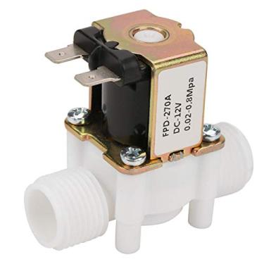Imagem de -270A DC12V G1/2" NC Válvula de água solenoide de entrada elétrica de plástico de para distribuição de água