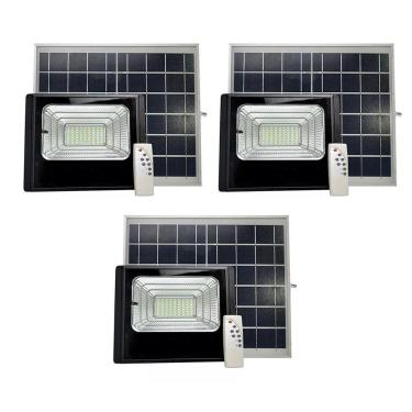 Imagem de Refletor Solar 40W Energia Kit 3 Uni Holofote