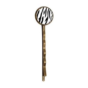 Imagem de Pinto Animal Art Grain Ilustração Padrão Retro Metal Hair Bobby Pin Headwear