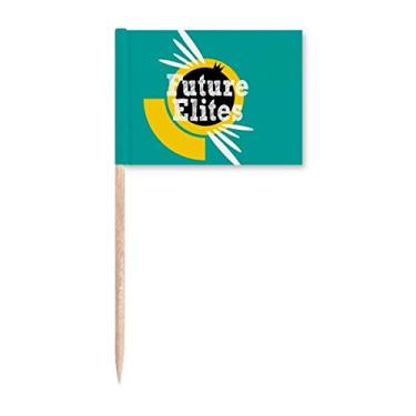 Imagem de Bandeiras de palito de dente Elite Pure Potential para crianças Decoração de festa